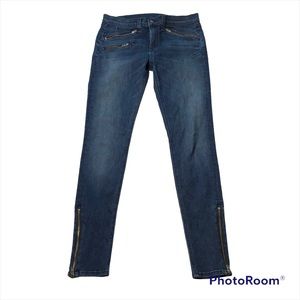 Rag & Bone Dark Wash Zip Pocket Skinny Jeans Sz 29